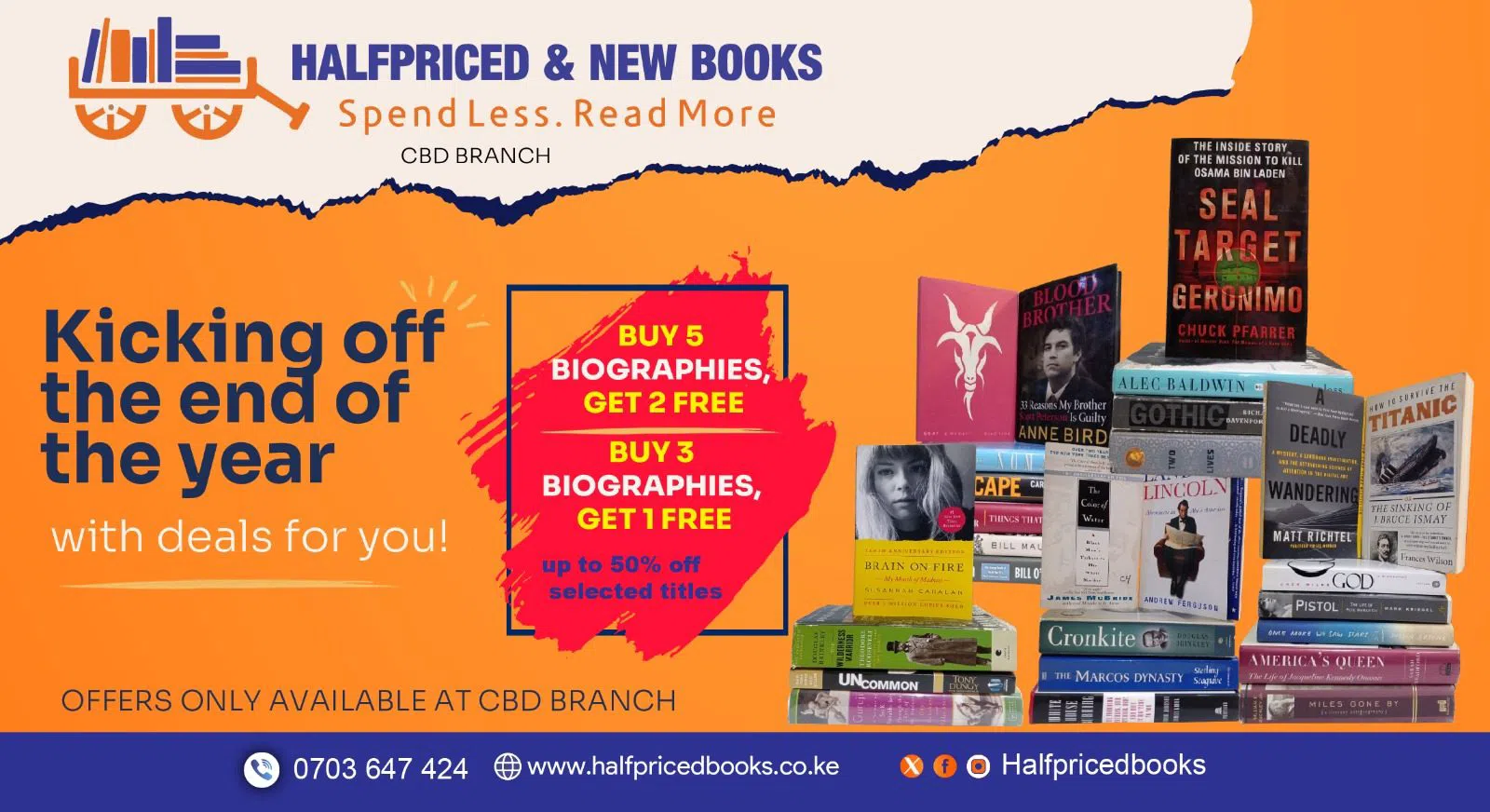 Halfpriced Books (Bihi Towers, CBD), Nairobi